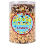 Tube Popclusions de maïs caramel et mélange multicolore