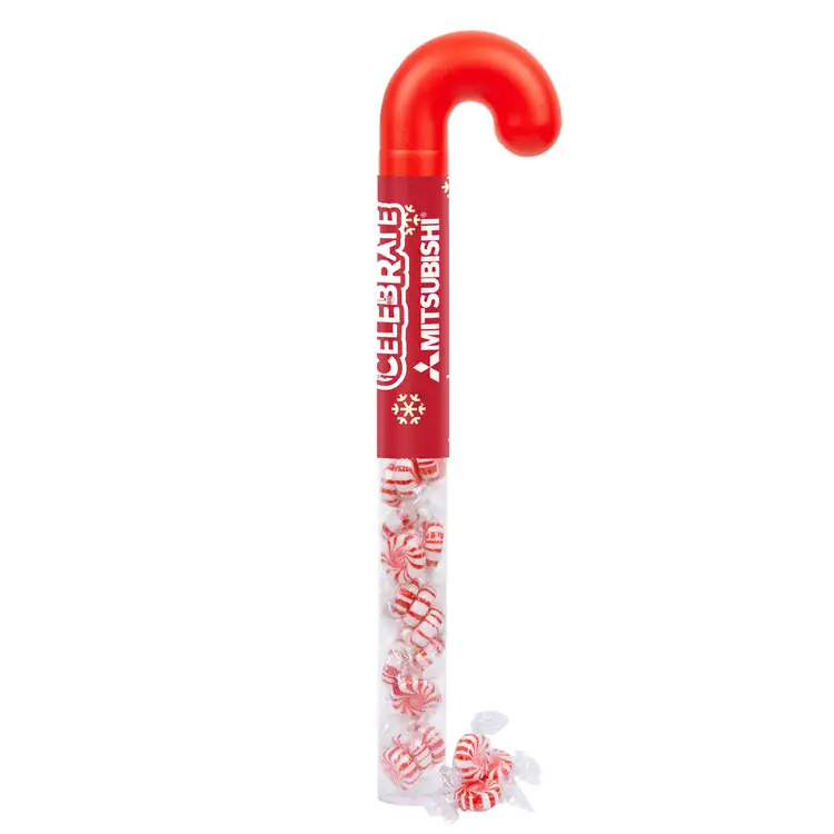 Candy Cane Topper Tube with Starlight peppermints