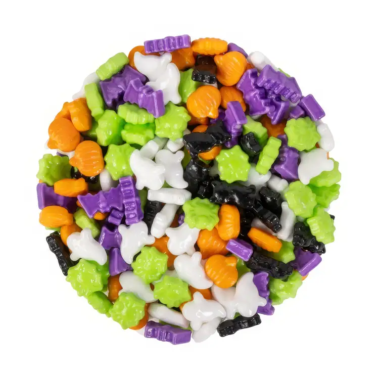 Pumpkin Topper Tube with Halloween candy mix #2