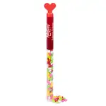 Heart Topper Tube with rainbow heart candies