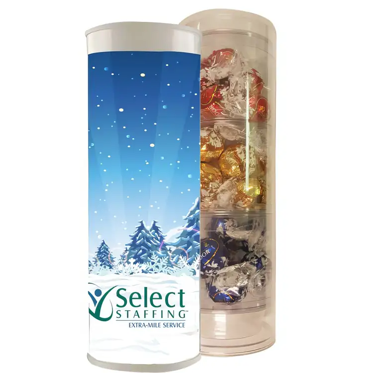 3 Piece Holiday Gift Tube with Lindor Truffles #2