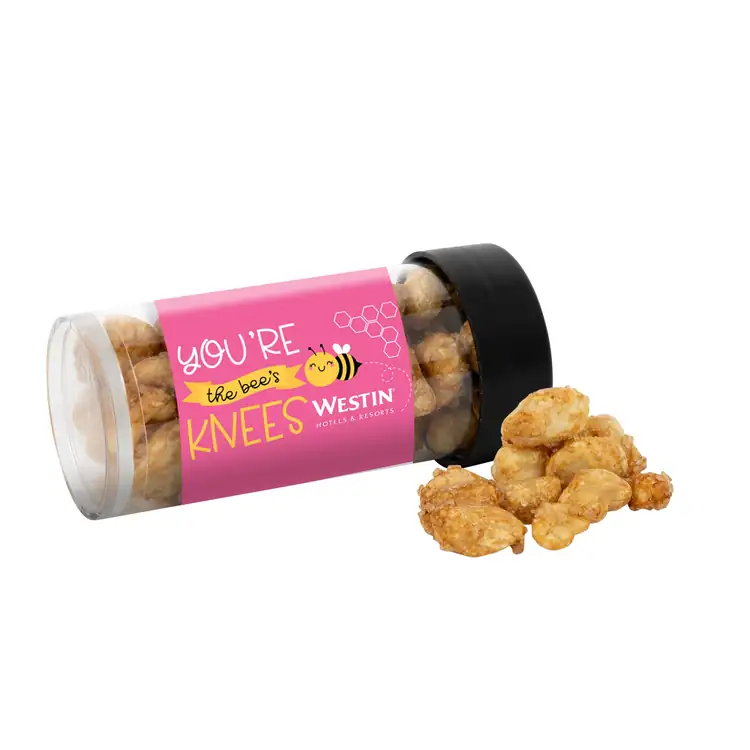 3-inch Tube with honey-roasted peanuts