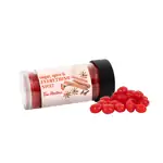 3-inch Tube with Cinnamon Imperials cinnamon candies