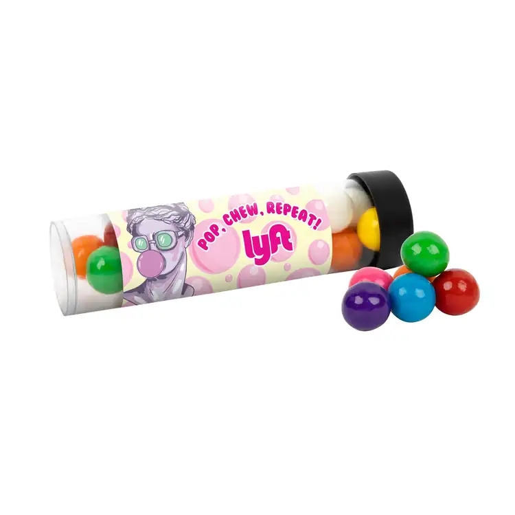 Tube de boules de gomme 5 po