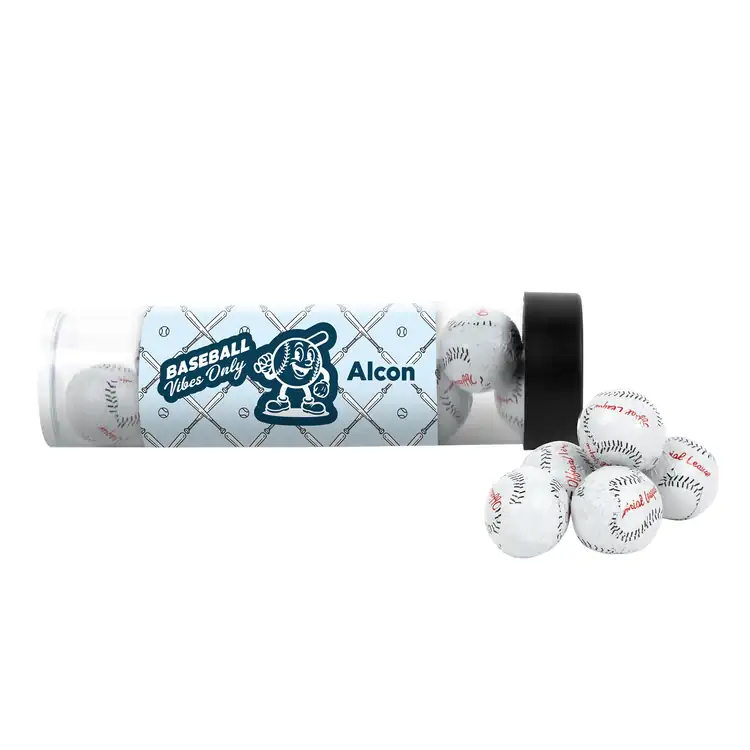 Tube de chocolats en forme de balle de baseball 5 po #3