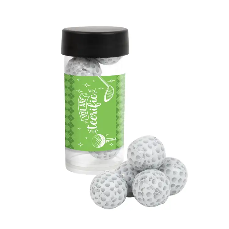 Tube de chocolats en forme de balle de golf 3 po #2