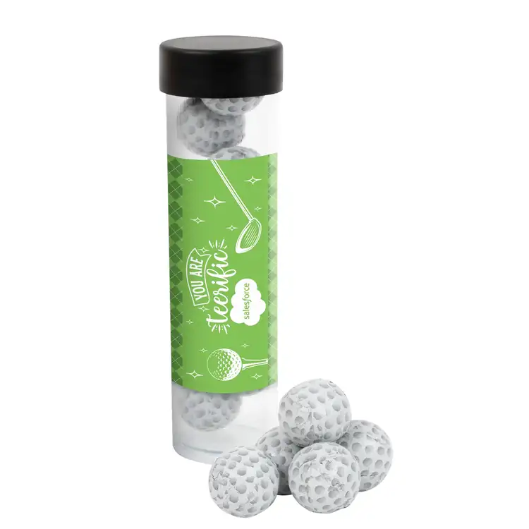 Tube de chocolats en forme de balle de golf 5 po #3