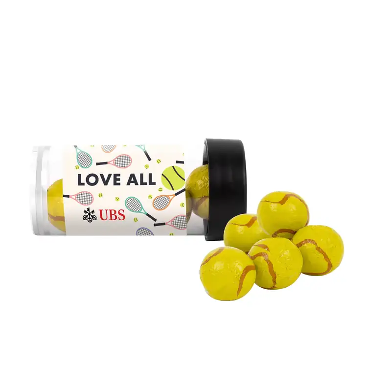 Tube de chocolats en forme de balle de tennis 3 po #3
