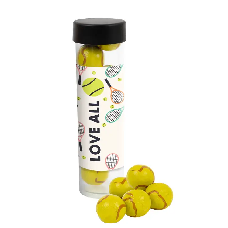 Tube de chocolats en forme de balle de tennis 5 po #2