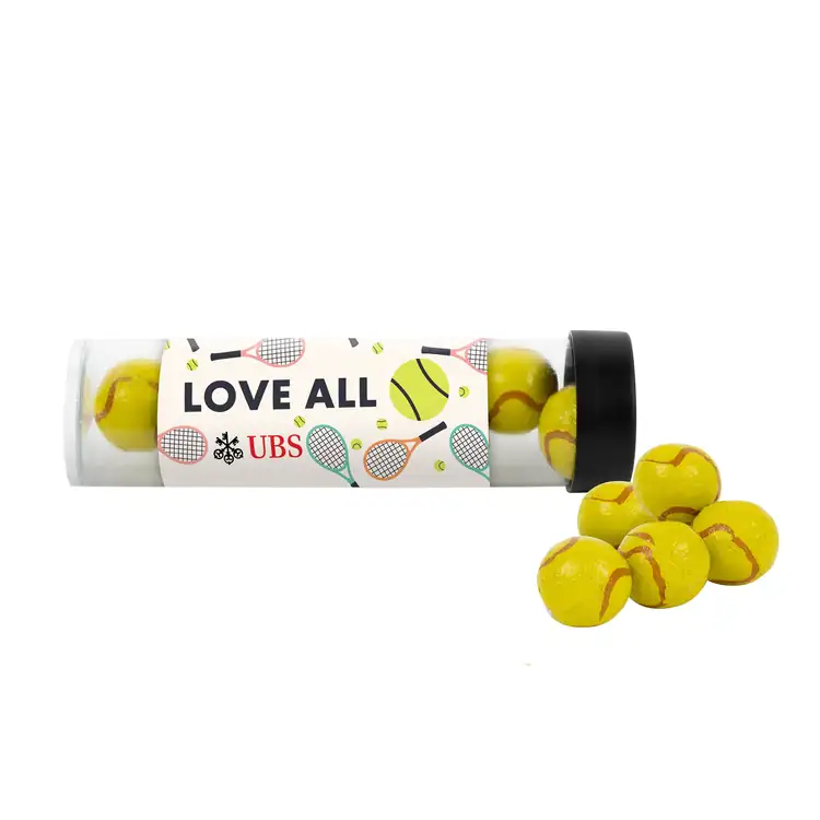 Tube de chocolats en forme de balle de tennis 5 po #3