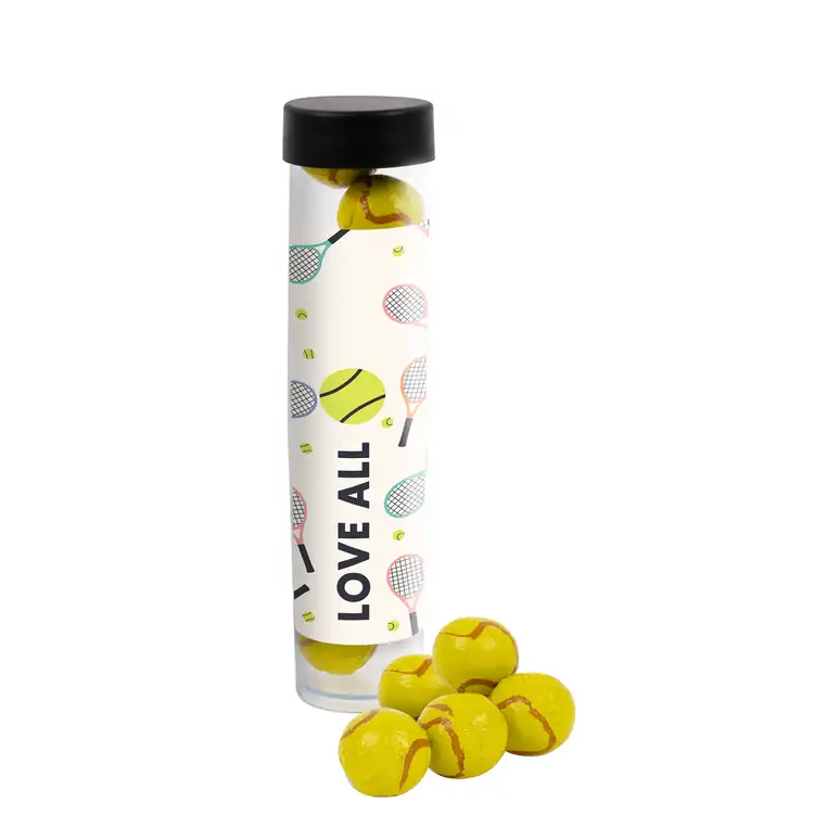 Tube de chocolats en forme de balle de tennis 6 po #2