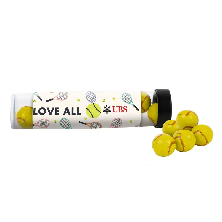 Tube de chocolats en forme de balle de tennis 6 po #3