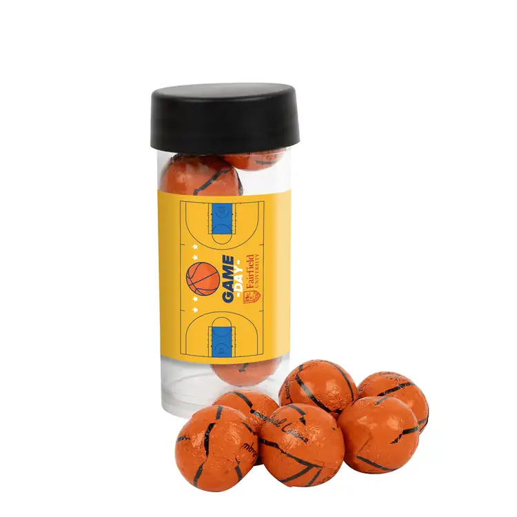 Tube de chocolats en forme de ballon de basketball 3 po #3