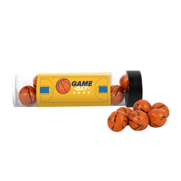 Tube de chocolats en forme de ballon de basketball 5 po #2