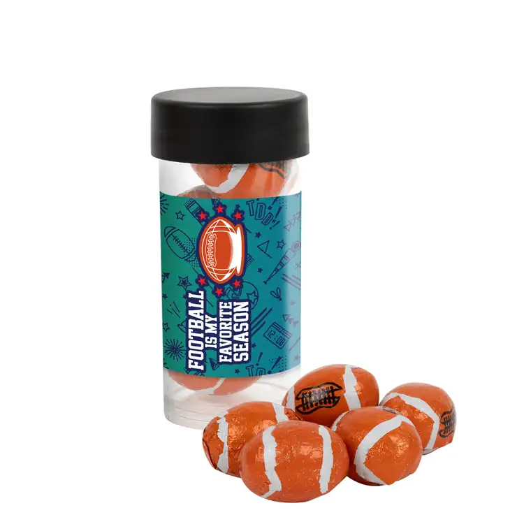 Tube de chocolats en forme de ballon de football 3 po #2