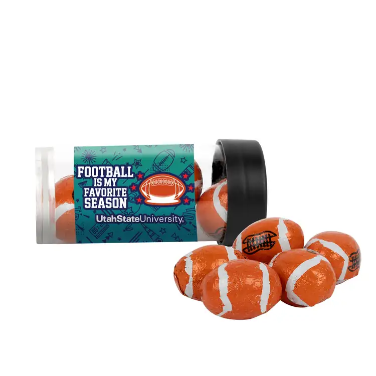 Tube de chocolats en forme de ballon de football 3 po #3
