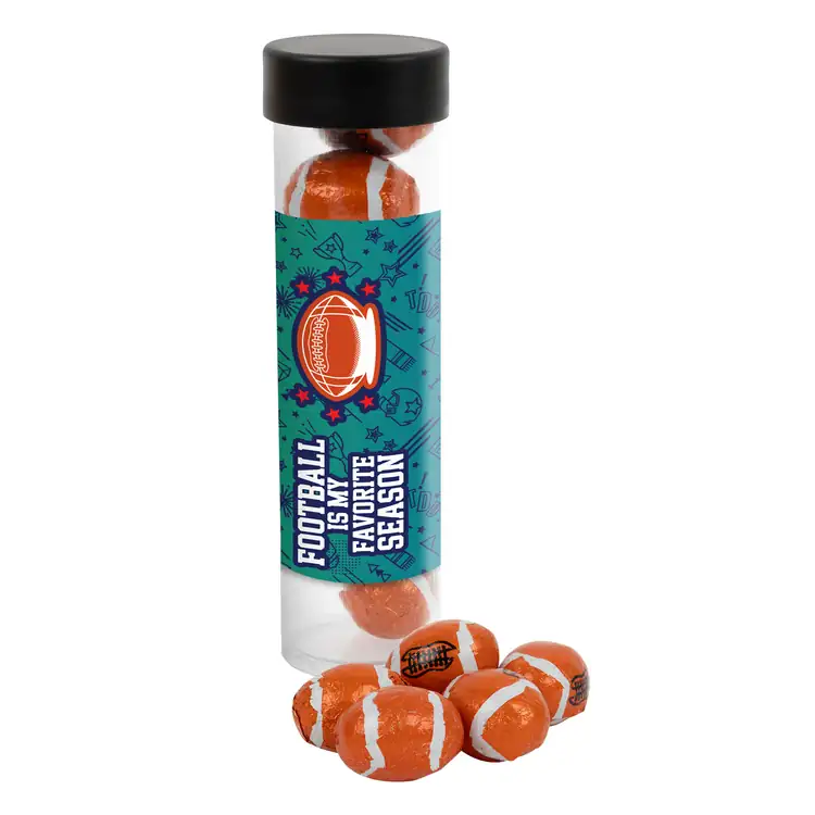 Tube de chocolats en forme de ballon de football 5 po #2