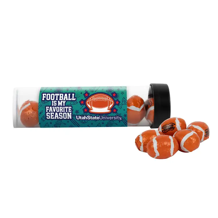Tube de chocolats en forme de ballon de football 5 po #3