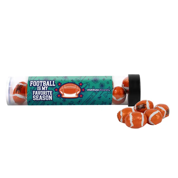 Tube de chocolats en forme de ballon de football 6 po #3