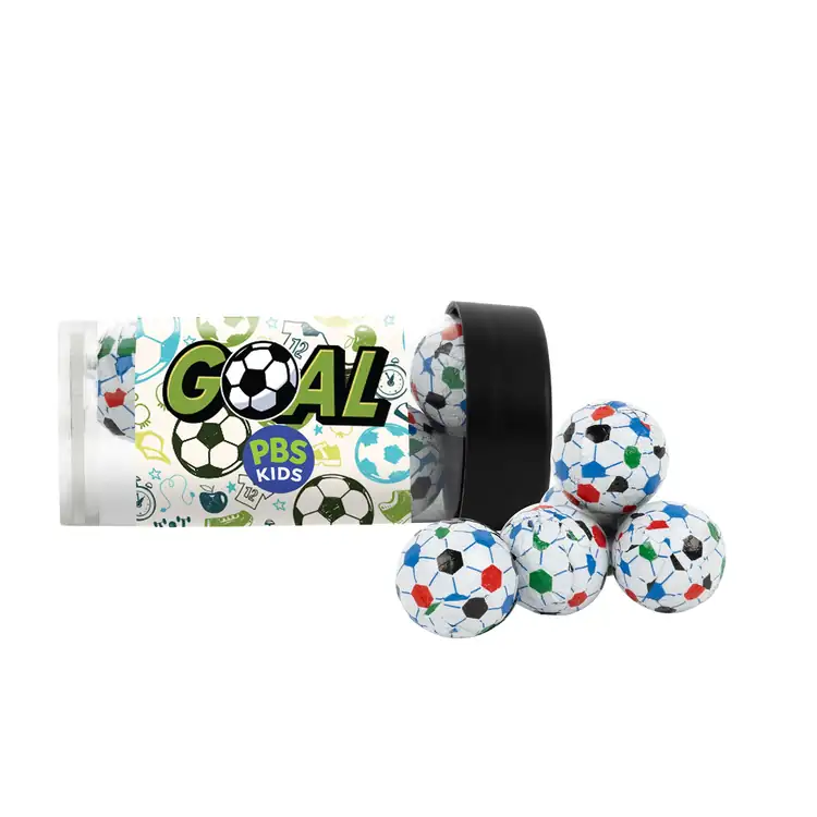 Tube de chocolats en forme de ballon de soccer 3 po #2