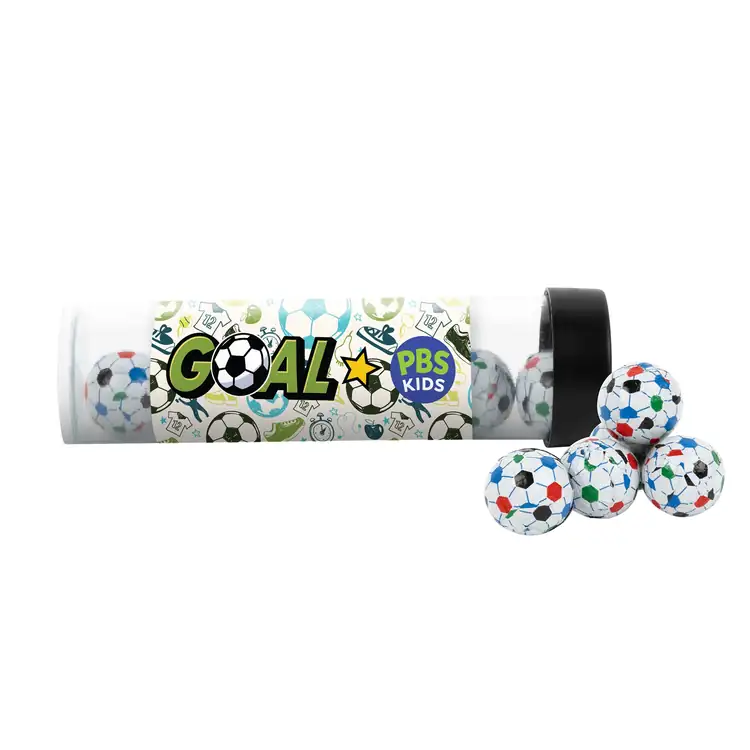 Tube de chocolats en forme de ballon de soccer 5 po #2
