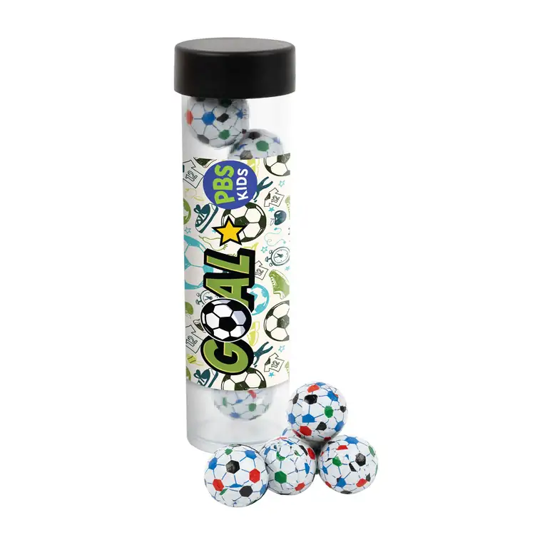 Tube de chocolats en forme de ballon de soccer 5 po #3