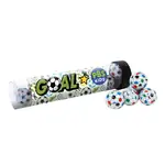 6-inch Tube with soccer-ball-shaped chocolates