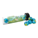 Tube de chocolats en forme de globe 5 po