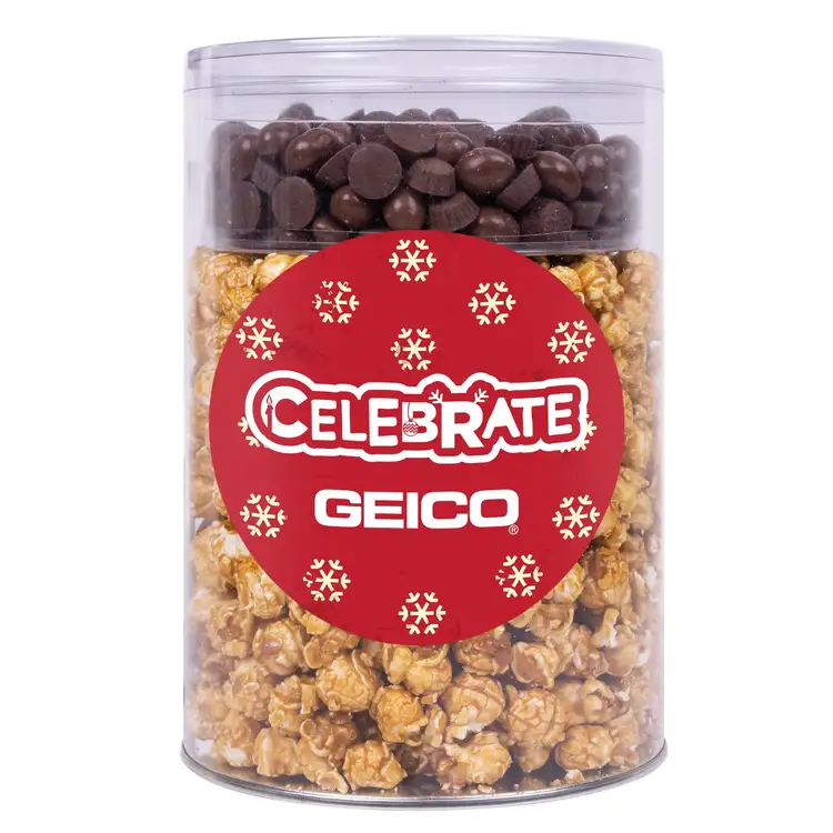 Sweet N Nutty Caramel Popcorn and Chocolate Treat Tube #3