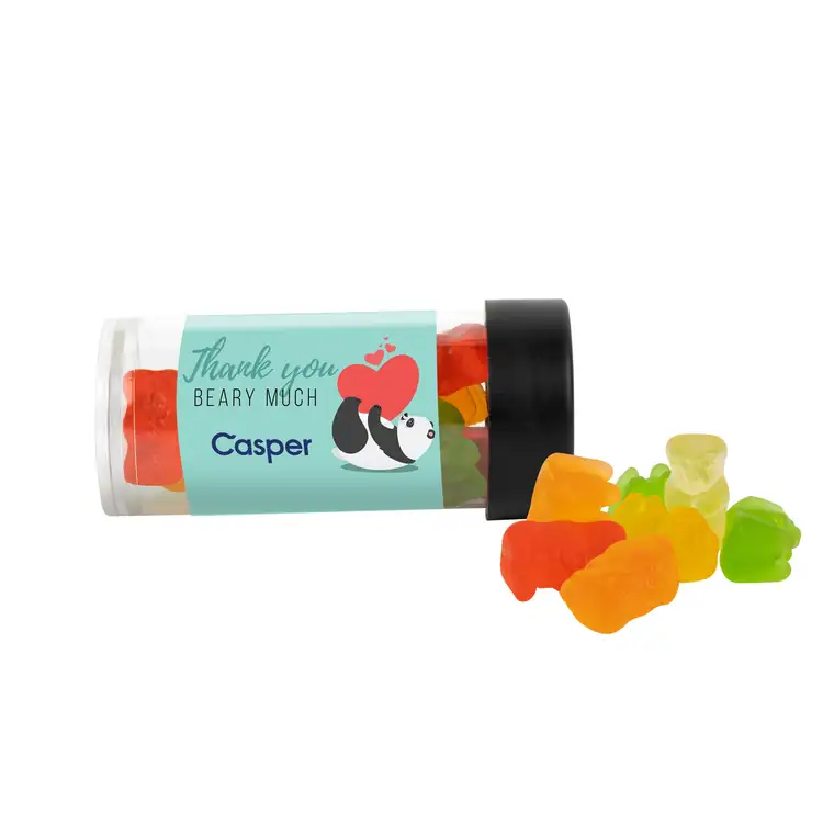 3-inch Tube with Clever Candy gummy bears #2