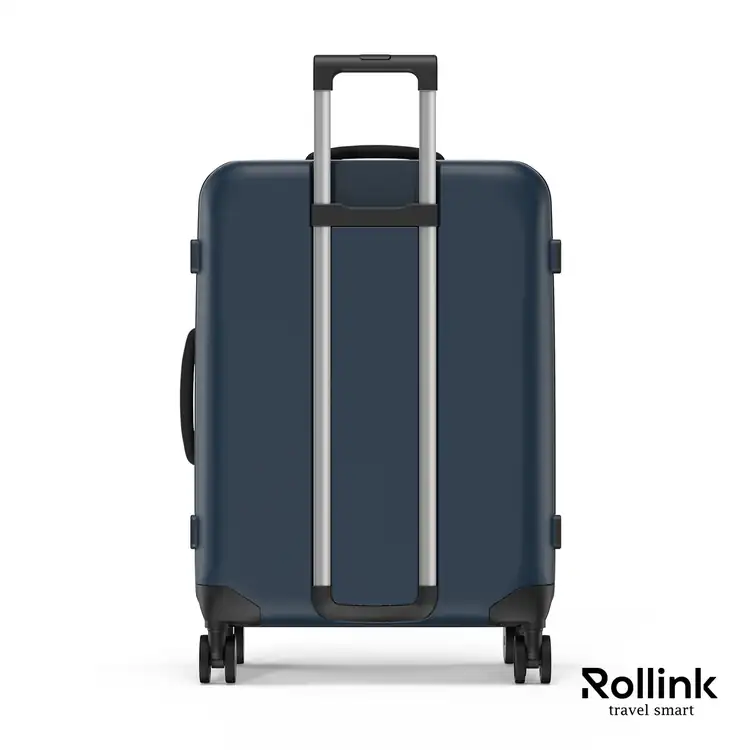 Rollink Flex 360 Medium Foldable Four-Wheel Checked Suitcase #4