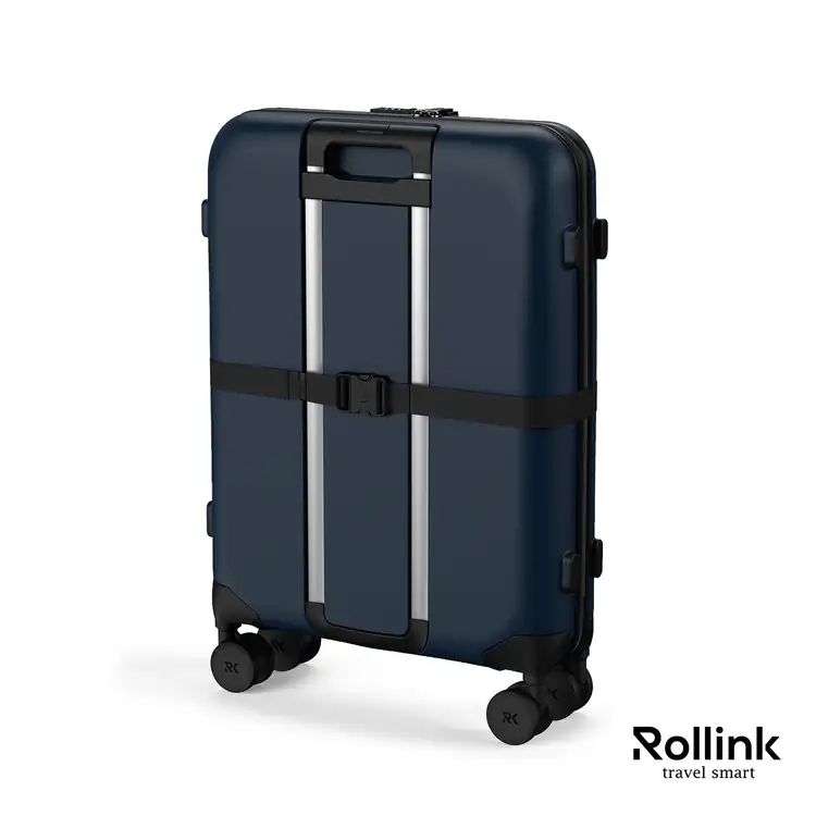 Rollink Flex 360 Medium Foldable Four-Wheel Checked Suitcase #5