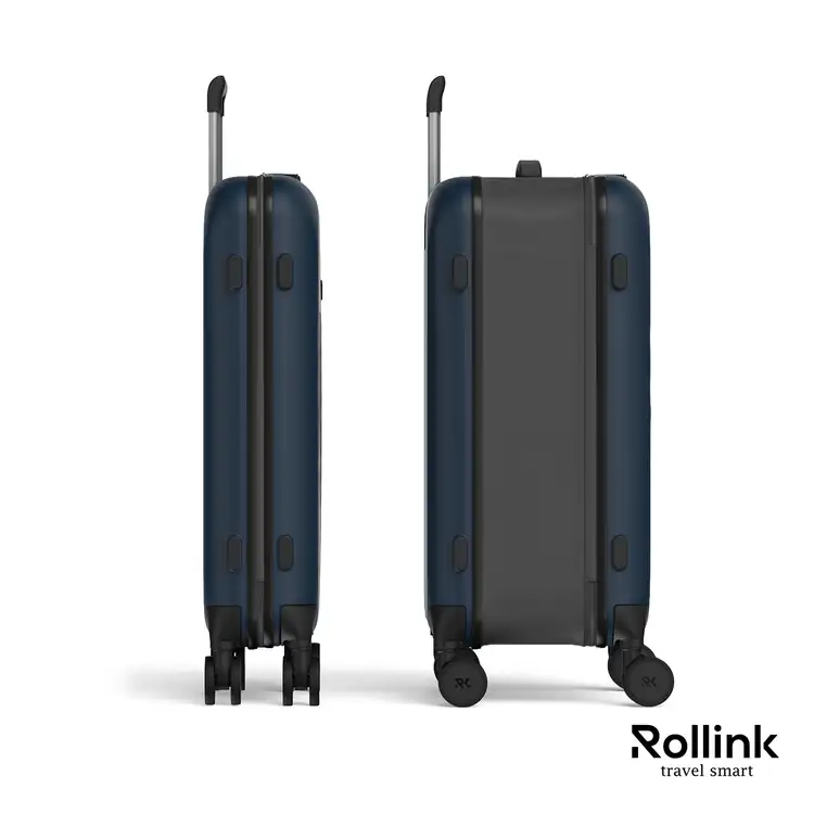 Rollink Flex 360 Medium Foldable Four-Wheel Checked Suitcase #6