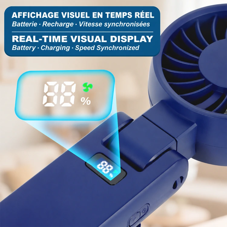 Purl High Speed Rotatable Handheld Fan With Clip #4