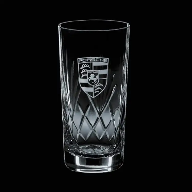 Medallion Hiball Glass 14 oz - Deep Etch