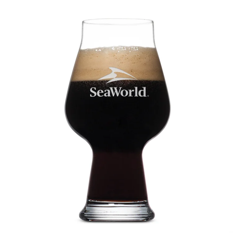 Aragon Stout Beer Glass 20 oz - Deep Etch