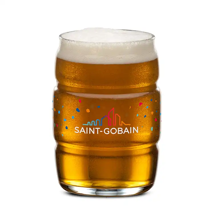 Barrel Beer Glass 16 oz - Full Color