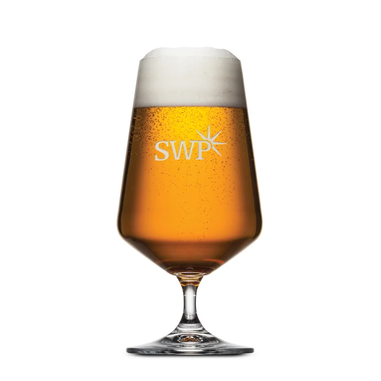 Breckland Beer Glass 12.5 oz - Deep Etch