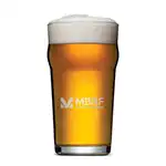Burckhardt Beer Glass 16 oz - Deep Etch