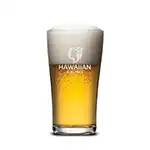 Caldecott Beer Glass 16 oz - Deep Etch