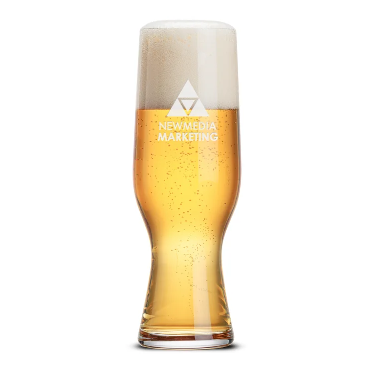 Leipzig Beer Glass 18 oz - Deep Etch