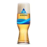 Leipzig Beer Glass 18 oz - Multicolor