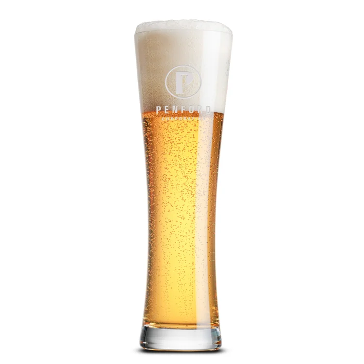 Mannheim Beer Glass 16.5 oz - Deep Etch