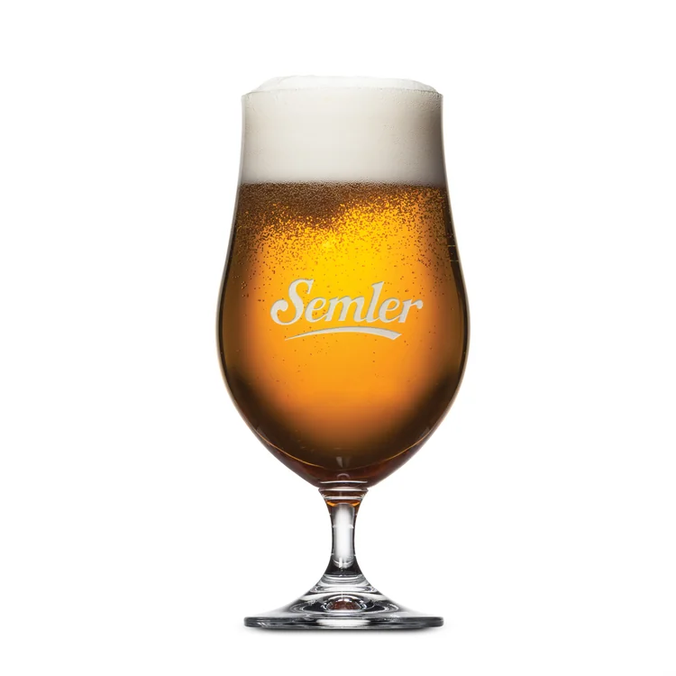 Rochdale Beer Glass 12.5 oz - Deep Etch
