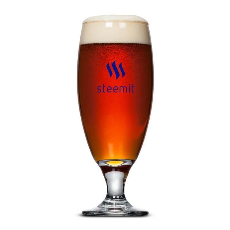 Rondeau Footed Pilsner Beer Glass 16 oz - Imprinted