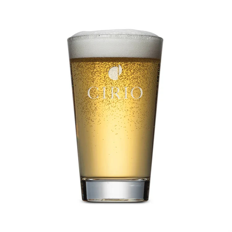 Summerhill Heavy Sham Beer Glass 18 oz - Deep Etch