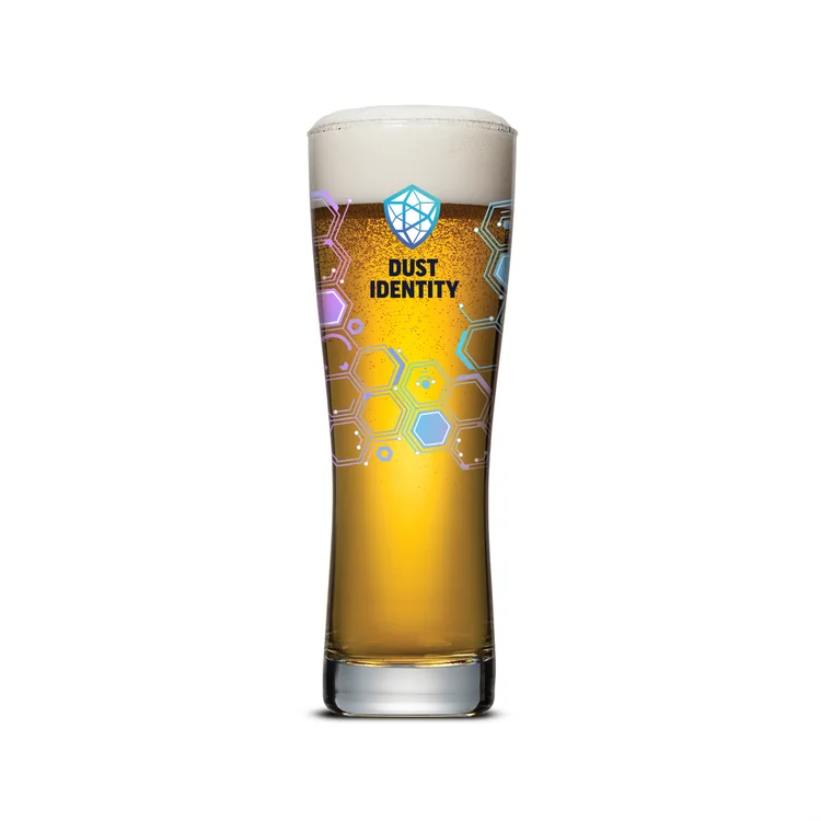 Wilburton Pilsner Beer Glass 16 oz - Multicolor