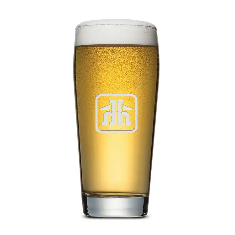 Wilmington Beer Glass 16 oz - Deep Etch