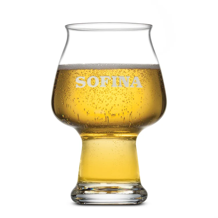 Aragon Cider Glass 17 oz - Deep Etch