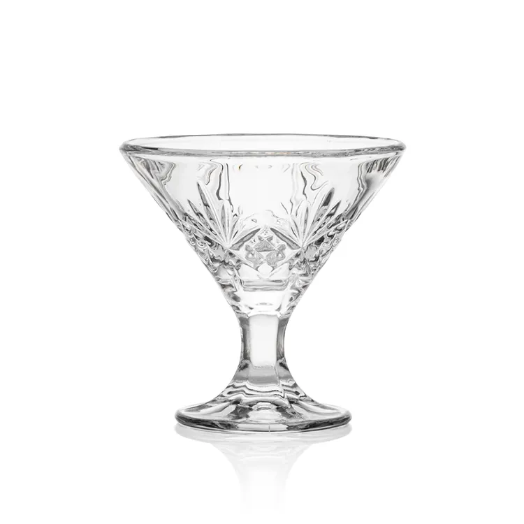 Brinkley 6 oz Martini Glass - Deep Etch #2
